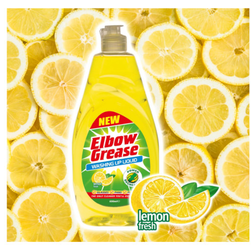 Рідкий засіб для миття посуду Elbow Grease Лимон, 600 мл